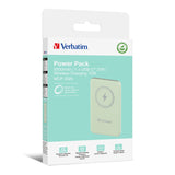 Verbatim Charge 'n' Go Lithium polymer (LiPo) 5000 mAh Trådløs opladning Grøn