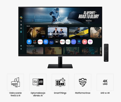Samsung M7 M70F computerskærm 81,3 cm (32") 3840 x 2160 pixel 4K Ultra HD LCD Sort