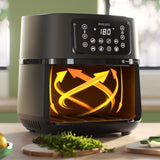 Philips Series 5000 HD9285 XXL Connected Airfryer 2000W Mørk sølv/sort