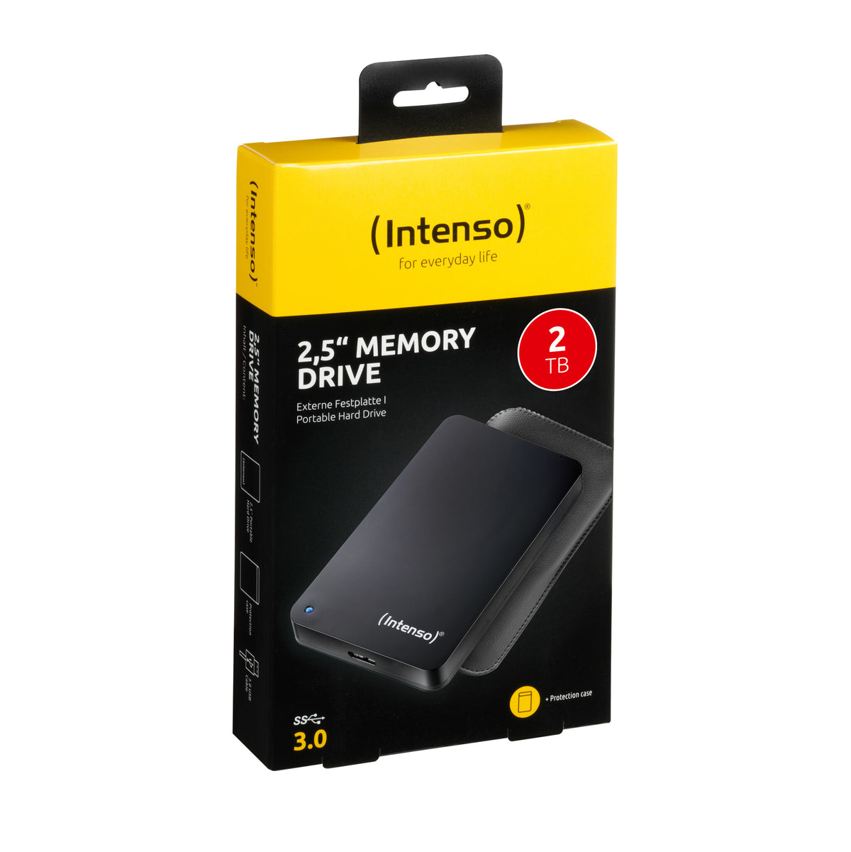 Intenso Memory Drive external hard drive 2 TB 5400 RPM 2.5" USB 3.2 Gen 1 (3.1 Gen 1) Black