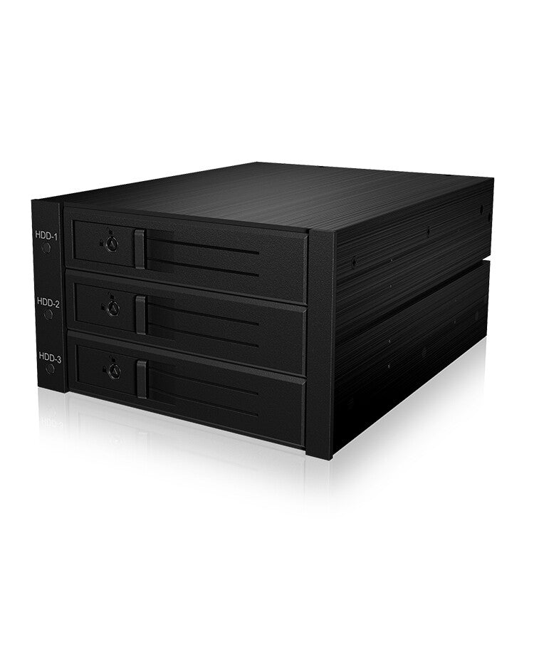 ICY BOX IB-563SSK 2x 5.25" Storage drive tray Black