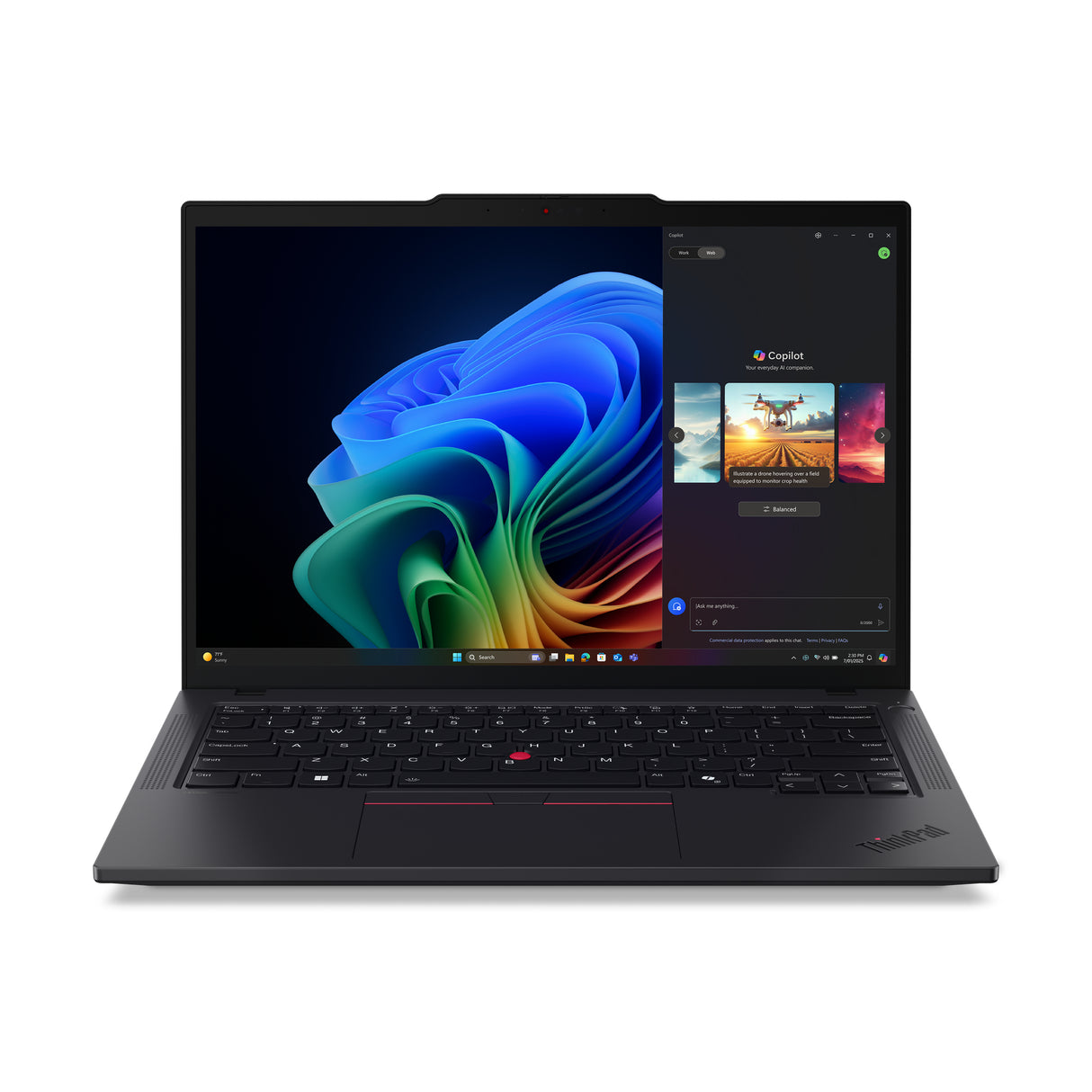 Lenovo ThinkPad T14 Gen 6 (AMD) Copilot+ PC AMD Ryzen AI 5 340 Laptop 35,6 cm (14") WUXGA 32 GB DDR5-SDRAM 512 GB SSD Wi-Fi 7 (802.11be) Windows 11 Pro Nordisk Sort