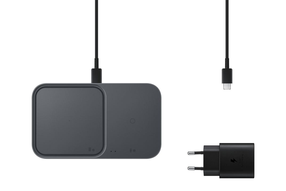 Samsung EP-P5400 Hovedtelefoner, Smartphone, SmartWatch Grå USB Trådløs opladning Indendørs