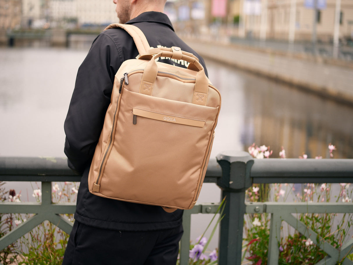 Golla 601676 taske og etui til laptop 40,6 cm (16") Rygsæk Cappuccino