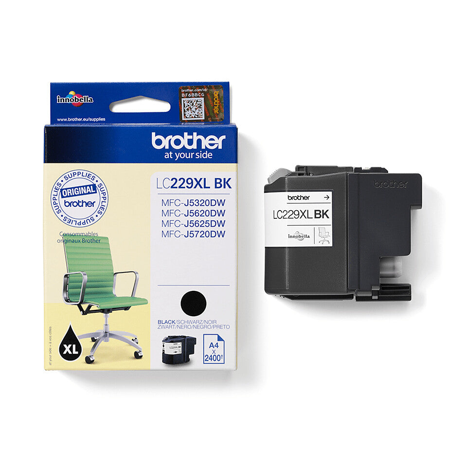 Brother LC229XLBK blækpatron 1 stk Original Sort
