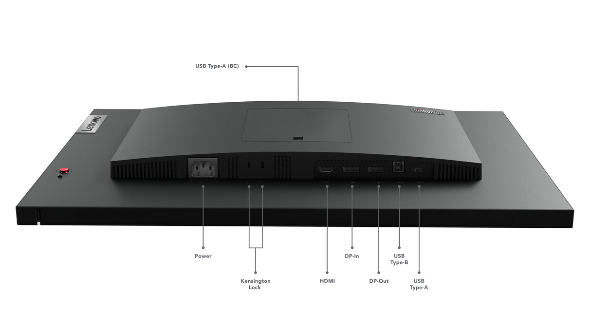 Lenovo ThinkVision P24q-30 LED display 60,5 cm (23.8") 2560 x 1440 pixel Quad HD Sort