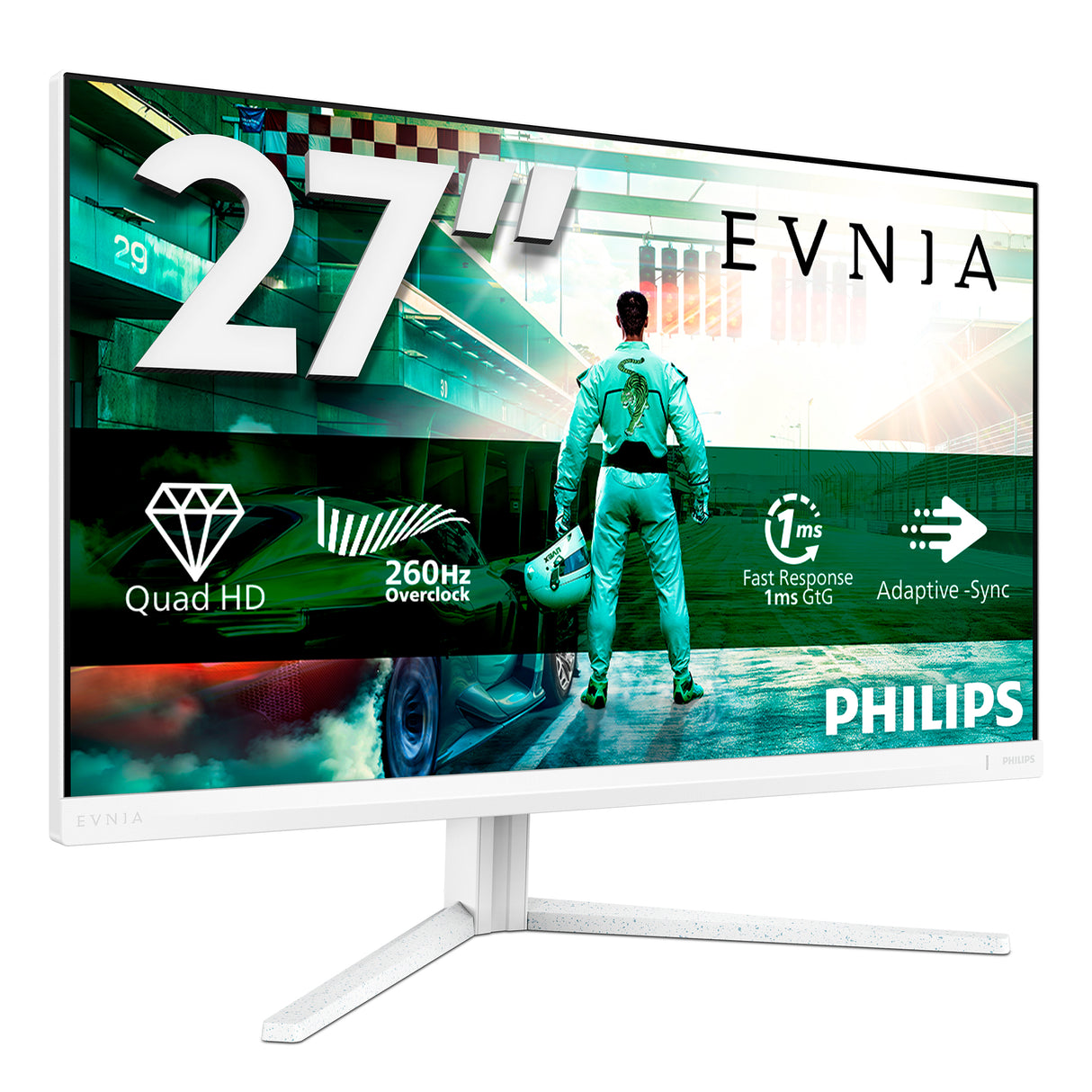 Philips Evnia 27M2N3501PA/00 computerskærm 68,6 cm (27") 2560 x 1440 pixel Quad HD LCD Hvid