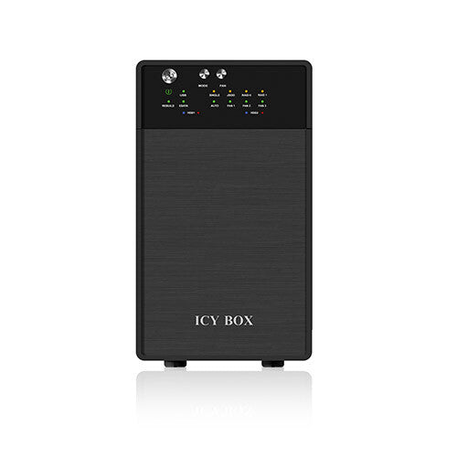 ICY BOX IB-RD3620SU3 disk array 0 TB Desktop Black