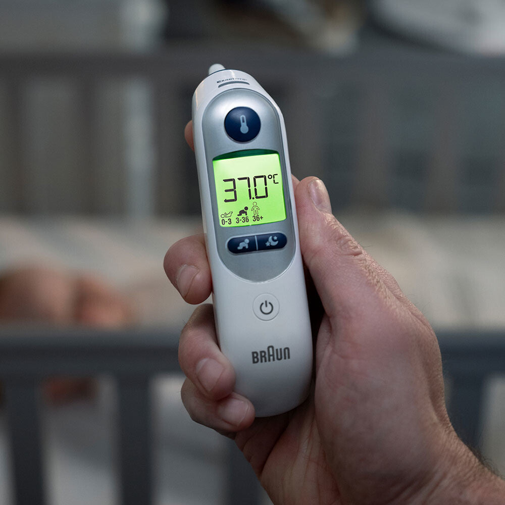 Braun IRT6525 digital kropstermometer Kontakttemperatur Hvid Øre Knapper