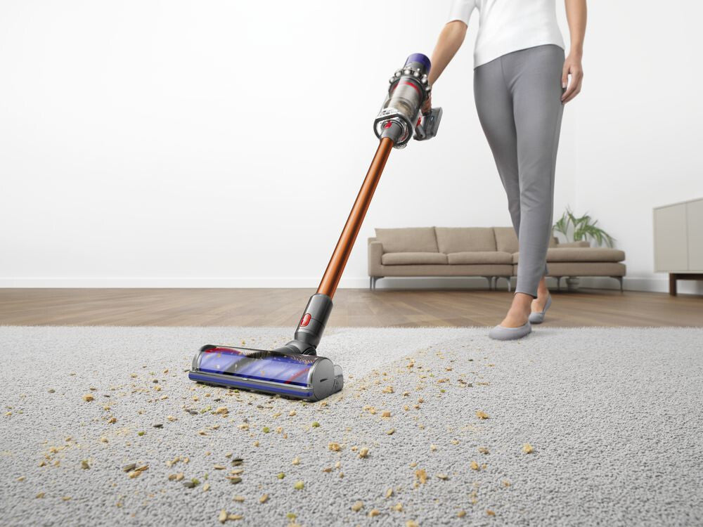Dyson Cyclone V10 Absolute 2-i-1 stangstøvsuger Batteri Dry Poseløs Kobberfarve, Nikkel