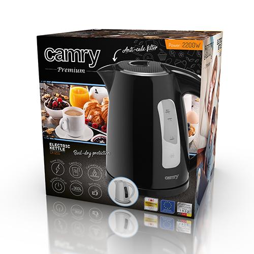 Camry Premium CR 1255b electric kettle 1.7 L 2200 W Black