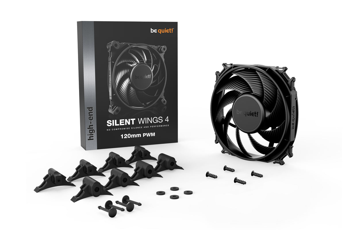 be quiet! Silent Wings 4 Fan 1-pack Sort 120 mm