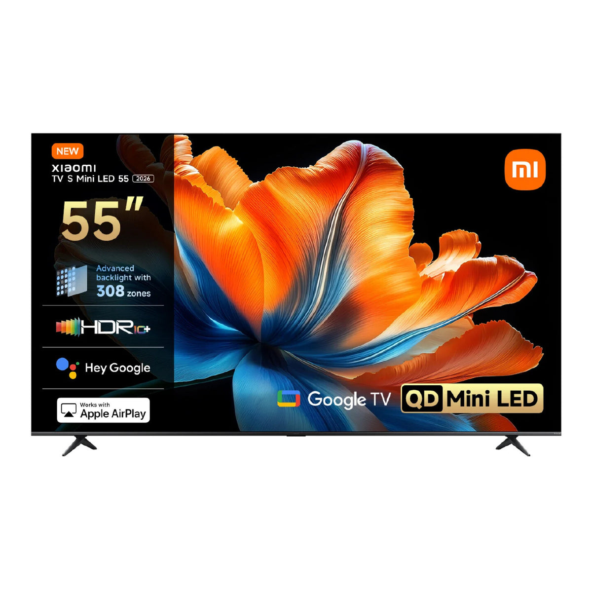 Xiaomi TV S Mini LED 55 2026 139,7 cm (55") 4K Ultra HD Smart TV Wi-Fi Grå 1200 cd/m²
