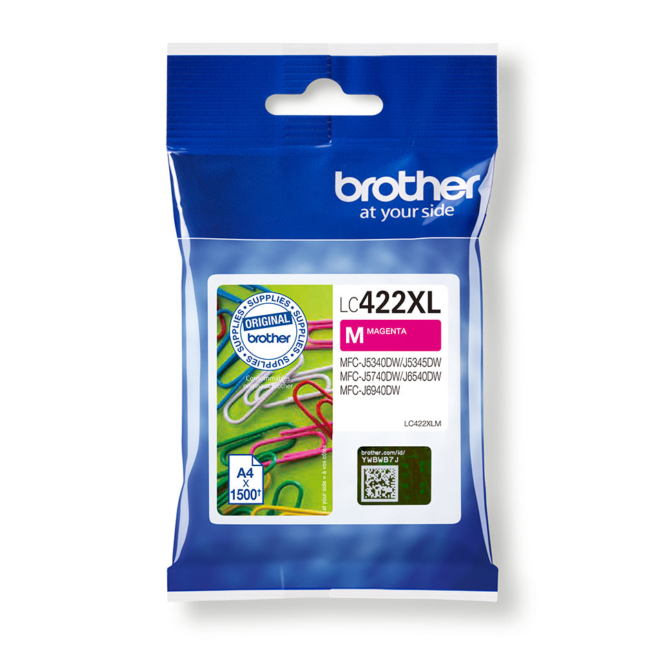 Brother LC422XLM blækpatron 1 stk Original Magenta