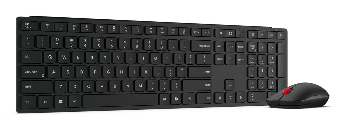 Lenovo 4X31S04854 tastatur Mus inkluderet Hjemme/kontor RF trådløs + Bluetooth Nordisk Sort