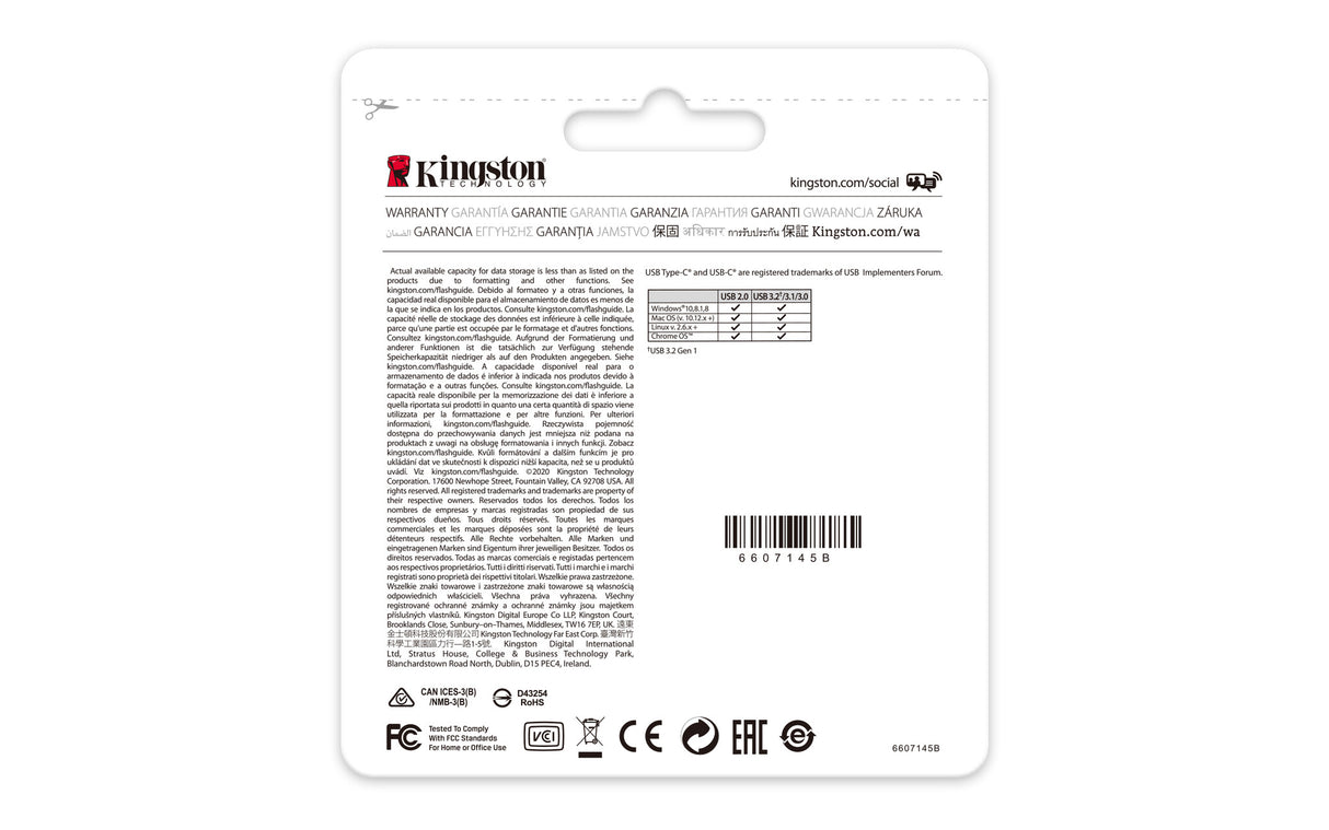 Kingston Technology DataTraveler 64 GB USB-C 3.2 Gen 1 70