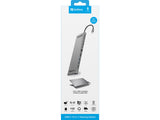USB-C 10-in-1 Docking Station, Alu