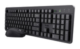 Trust Ody II tastatur Mus inkluderet Kontor RF trådløst QWERTY Nordisk Sort