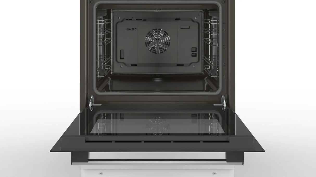 Bosch Serie 4 HKN31A020U komfur og ovn Fritstående komfur Elektrisk Keramisk Hvid