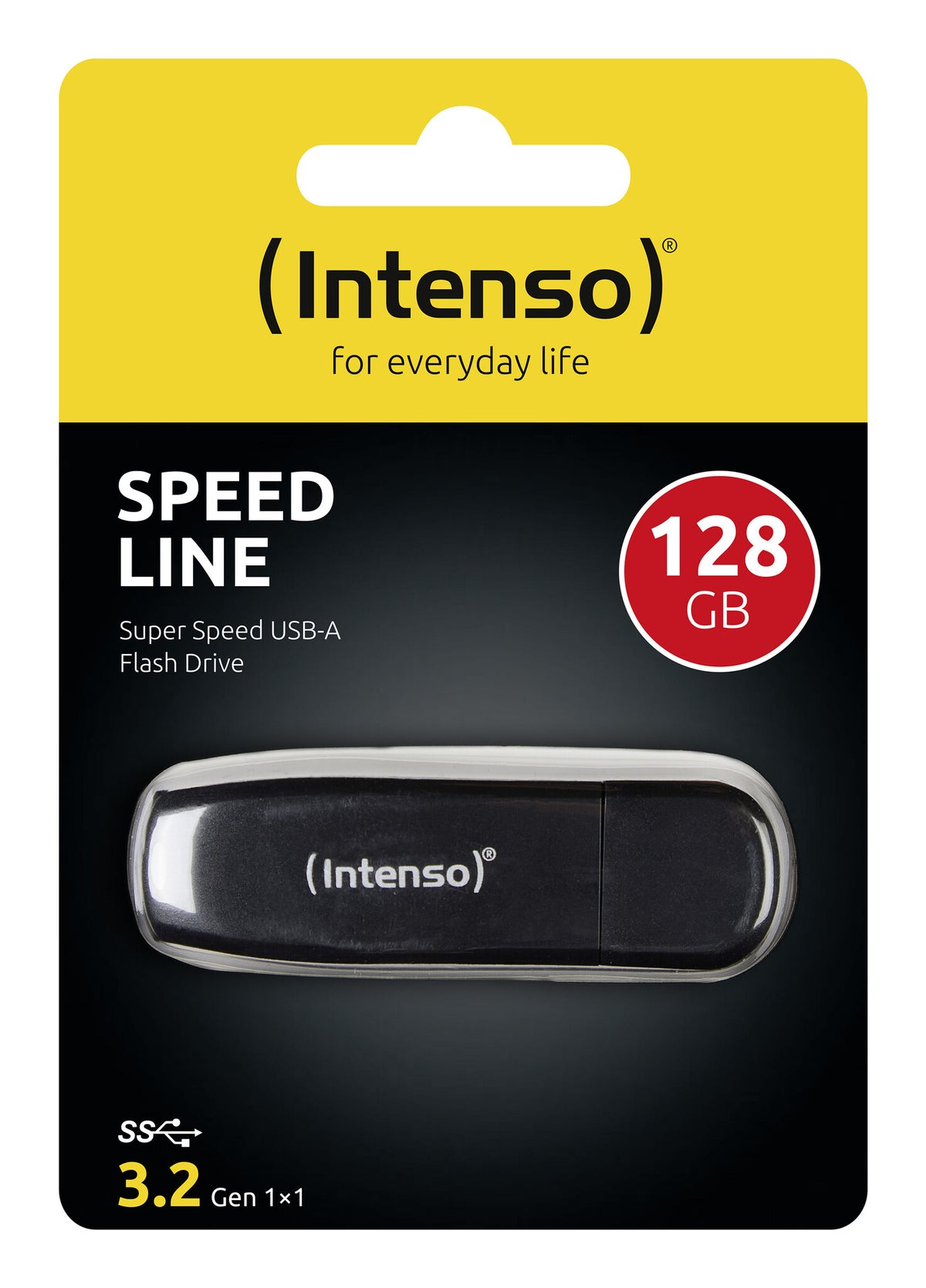 Intenso Pendrive 128GB Speed Line USB 3.2, sort EU (3533491)