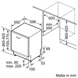 Bosch SBV2IVX57E opvaskemaskine til integrering