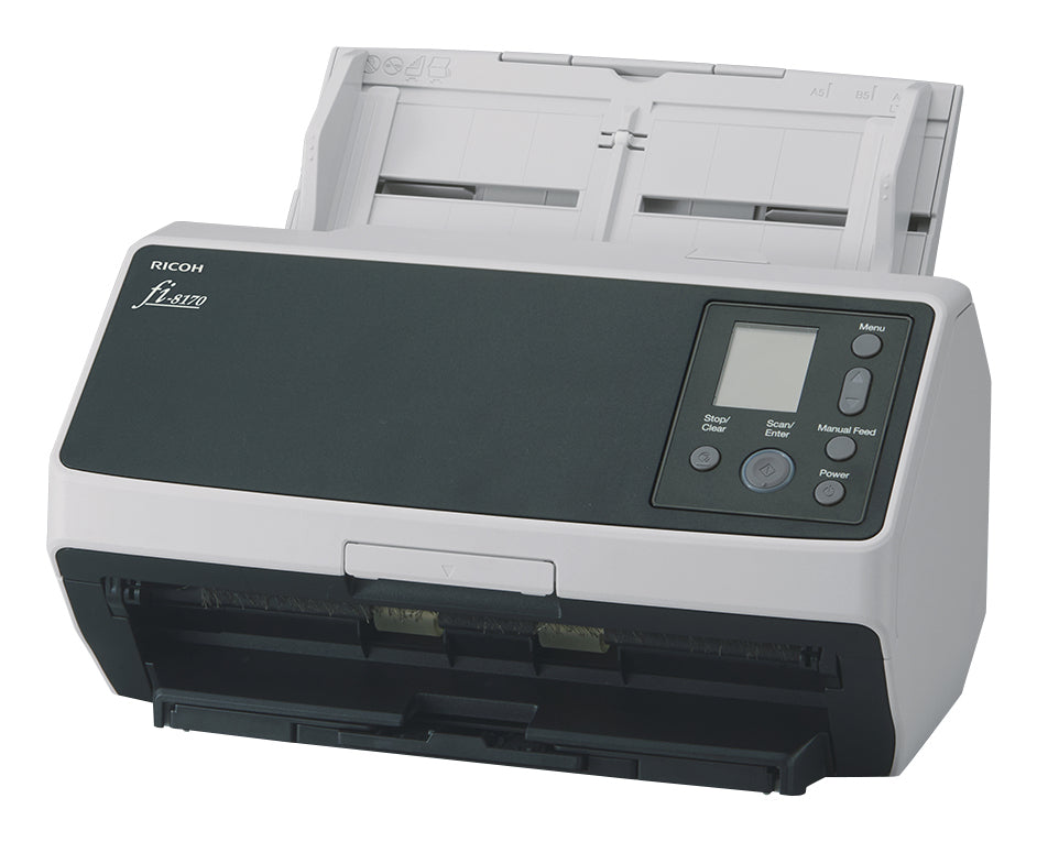 Ricoh fi-8170 ADF + manuel indføringsscanner 600 x 600 dpi A4 Sort, Grå