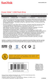 SanDisk Cruzer Glide USB-nøgle 32 GB USB Type-A 2.0 Sort, Rød