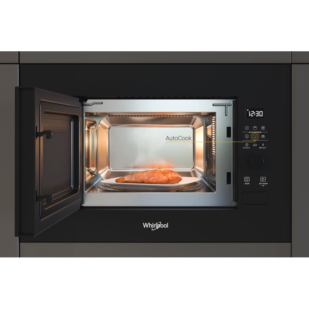 Whirlpool WMF200G NB Sort Grill mikroovn Indbygget 20 L 800 W