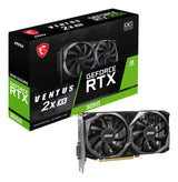 MSI VENTUS GEFORCE RTX 3050 2X XS 8G OC grafikkort NVIDIA 8 GB GDDR6