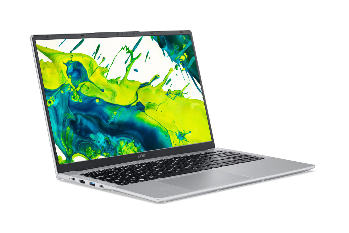 Acer Aspire Lite AL15-54P-55WH Intel Core Ultra 5 115U Laptop 39,6 cm (15.6") Fuld HD 16 GB LPDDR5-SDRAM 512 GB SSD Wi-Fi 6 (802.11ax) Windows 11 Home US International Sølv
