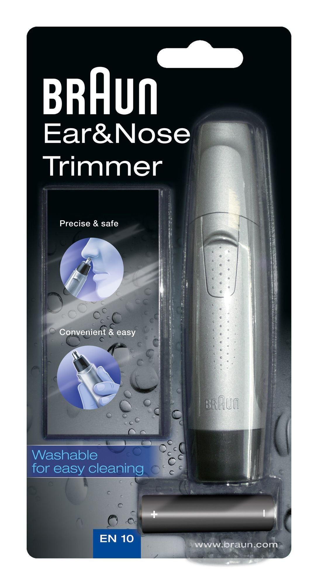 Braun Ear&Nose EN10 præcision trimmer Sort, Grå