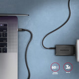Axagon BUCM3-CM30AB USB-kabel USB 3.2 Gen 1 (3.1 Gen 1) 3 m USB C 5 Gbit/sek. 60 W Sort