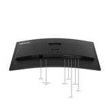 Lenovo ThinkVision T34WD-40 LED display 86,4 cm (34") 3440 x 1440 pixel Wide Quad HD Sort