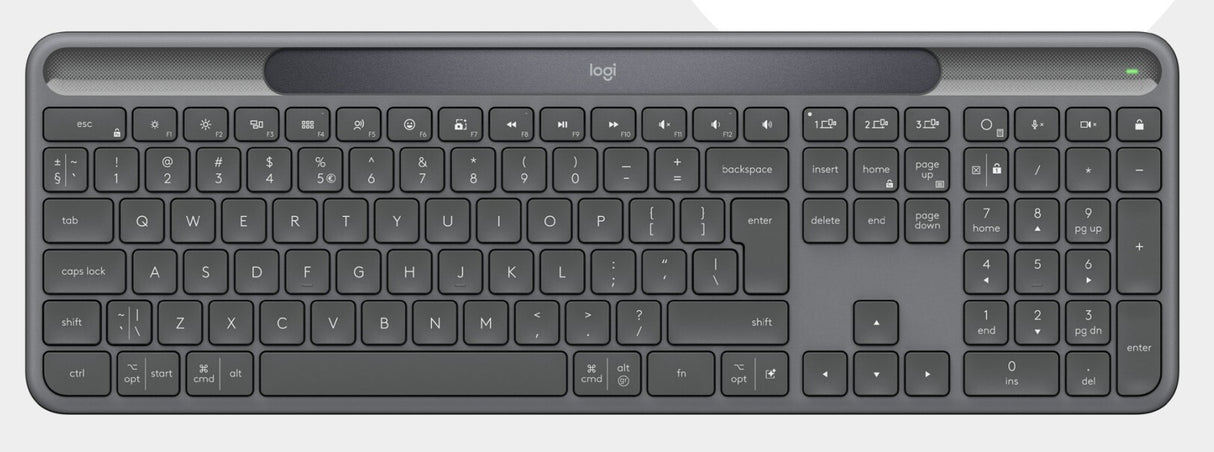 Logitech Signature Slim Solar + K980 for Business tastatur Universel RF trådløs + Bluetooth QWERTY US International Grafit