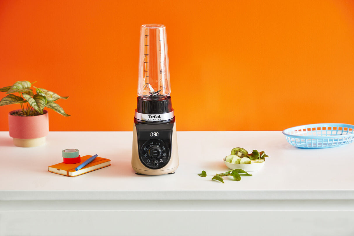Tefal Blend Up BL190AF0 blender 0,85 L Bordplade blender 1000 W Beige, Sort, Transparent