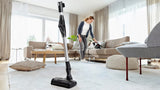 Bosch BBS711W stav støvsuger & elektrisk kost 2-i-1 stangstøvsuger Batteri Dry Hygiejnefilter Poseløs 0,3 L Hvid