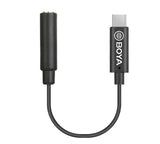 BOYA BY-K4 lydkabel 3.5mm USB Type-C Sort