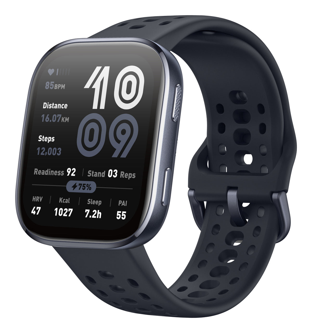 Amazfit Bip 6 Black 5 cm (1.97") AMOLED Digital 390 x 450 pixels Touchscreen GPS (satellite)