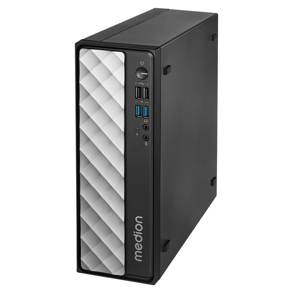 MEDION T80 MINI PC Intel® Core™ i5 i5-12450H 16 GB DDR4-SDRAM 512 GB SSD Sort, Grå