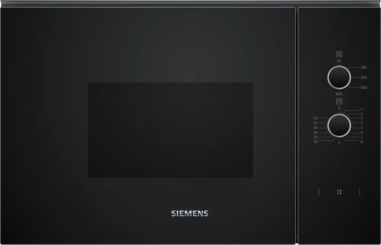 Siemens iQ300 BF520LMA1 mikrobølgeovn Sort Solo mikroovn Indbygget 20 L 800 W
