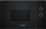 Siemens iQ300 BF520LMA1 mikrobølgeovn Sort Solo mikroovn Indbygget 20 L 800 W