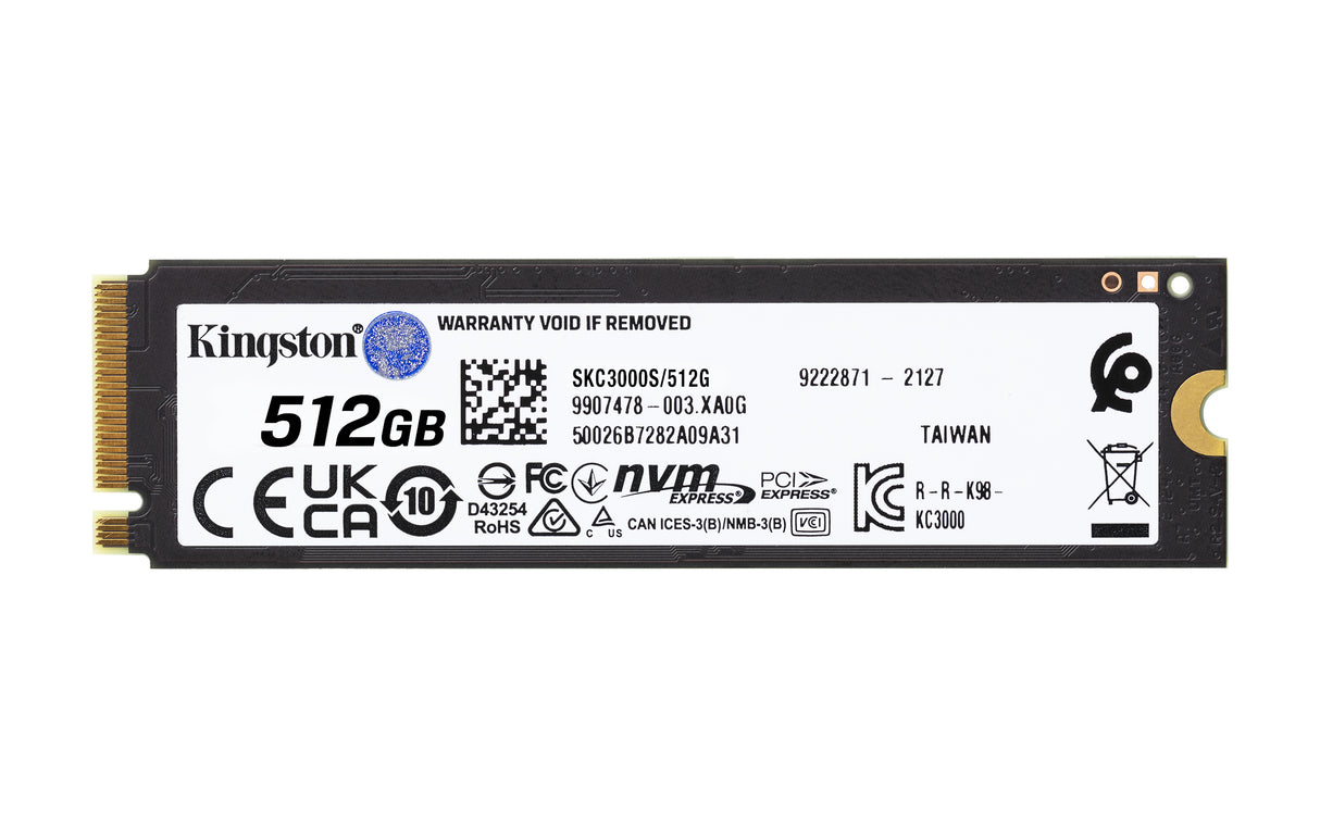 Kingston SSD KC3000 512GB M.2 PCI Express 4.0 (NVMe)