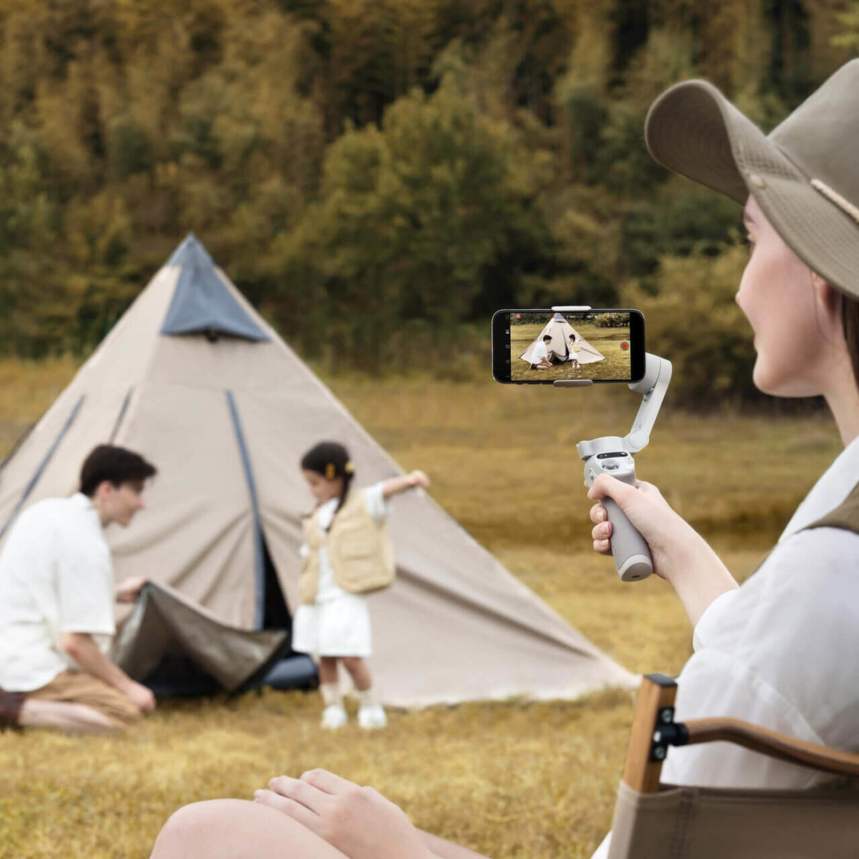 DJI Osmo Mobile SE Smartphone kamera stabilisator Grå, Hvid