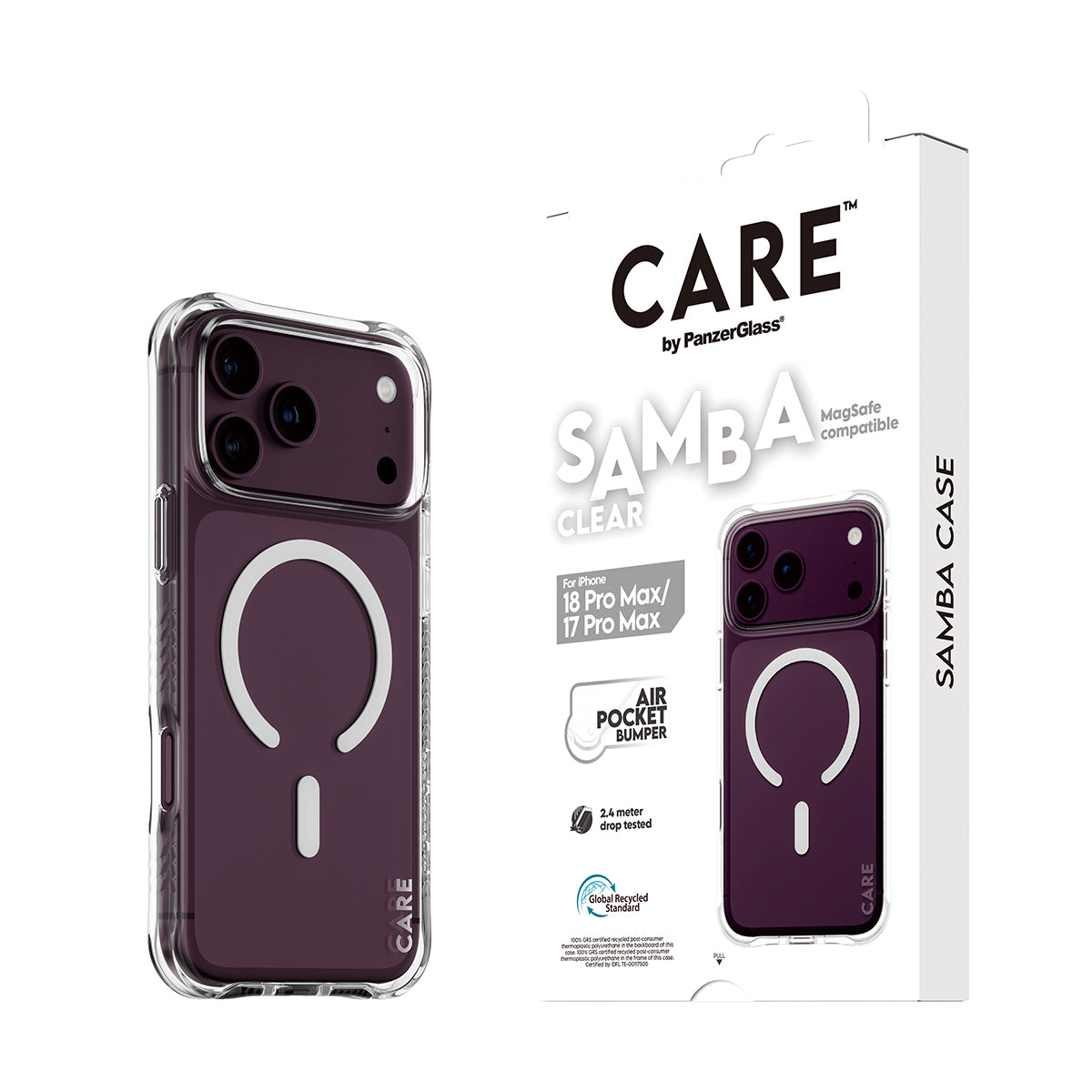 CARE by PanzerGlass Samba Beskyttelsescover Termoplastisk polyuretan (TPU) Apple iPhone 17 Pro Max, 18 Pro Max