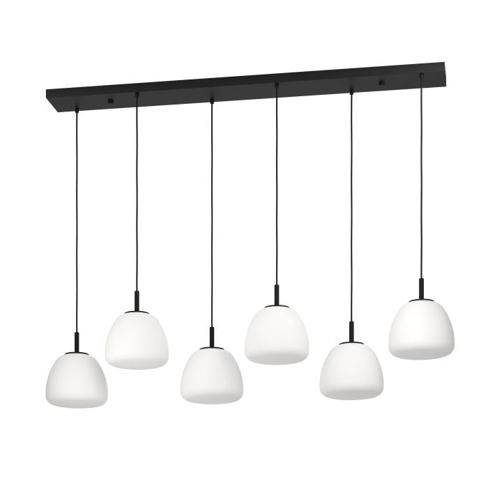 Eglo Balmes 6L sort/opal langbordspendel