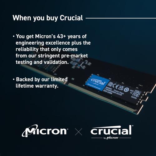 Crucial CT32G56C46U5 memory module 32 GB 1 x 32 GB DDR5 288-pin DIMM