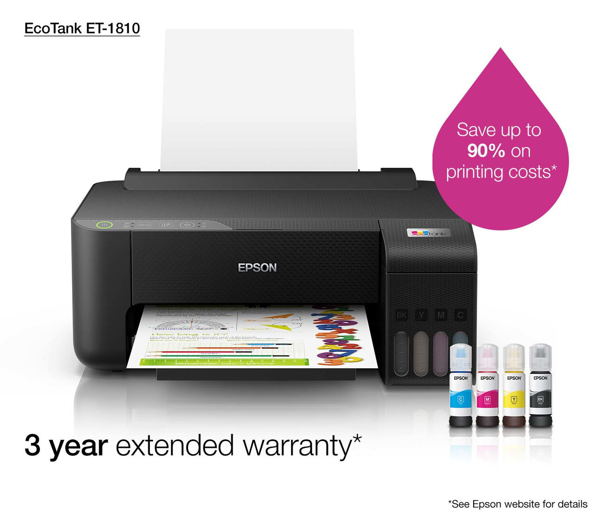 Epson EcoTank ET-1810 blækprinter Farve 5760 x 1440 dpi A4 Wi-Fi