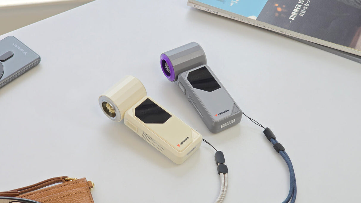 Verbatim Cool 'n' Go AirJet Grå, Lilla Håndholdt ventilator