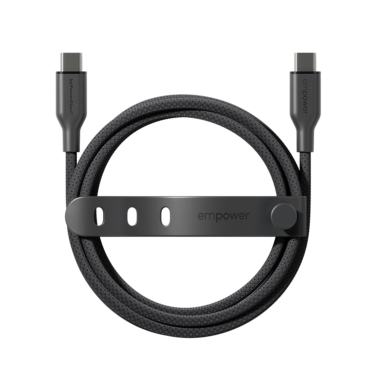 PanzerGlass empower by ® Racing 60W USB-C to USB-C Kabel | USB 2.0 | 2M | Space Black