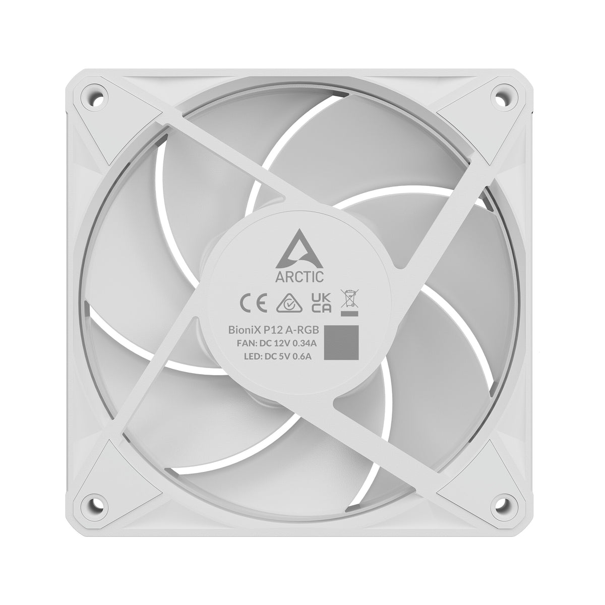 ARCTIC BioniX P12 A-RGB Computerkabinet Ventilator 12 cm Hvid 1 stk